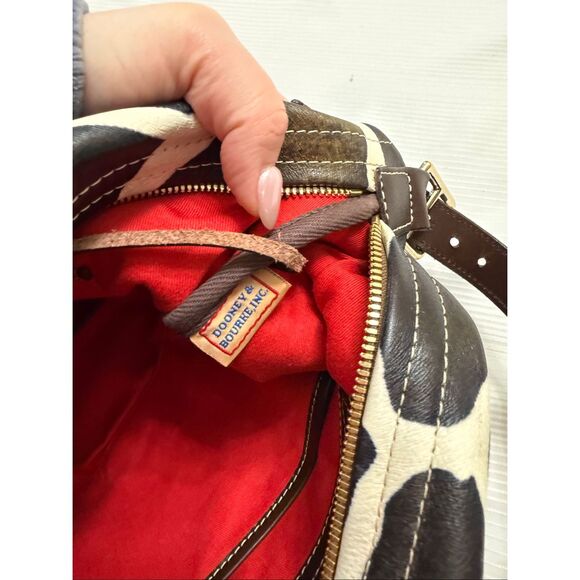 Dooney & Bourke Giraffe Print Shoulder Bag Purse Handbag - Picture 15 of 16